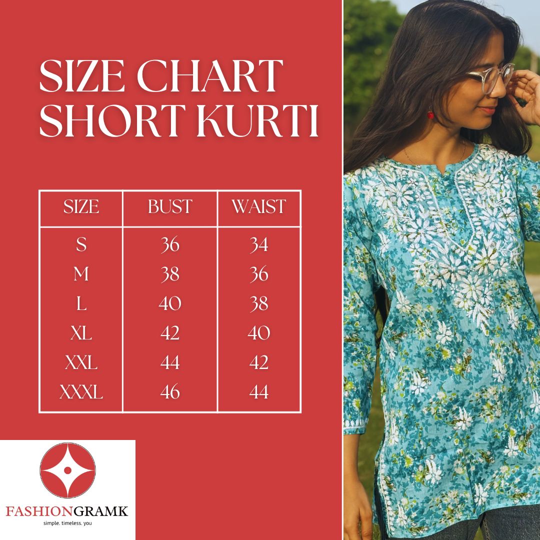 Alia Cut Pure Cotton Black Printed Short Kurti For Women