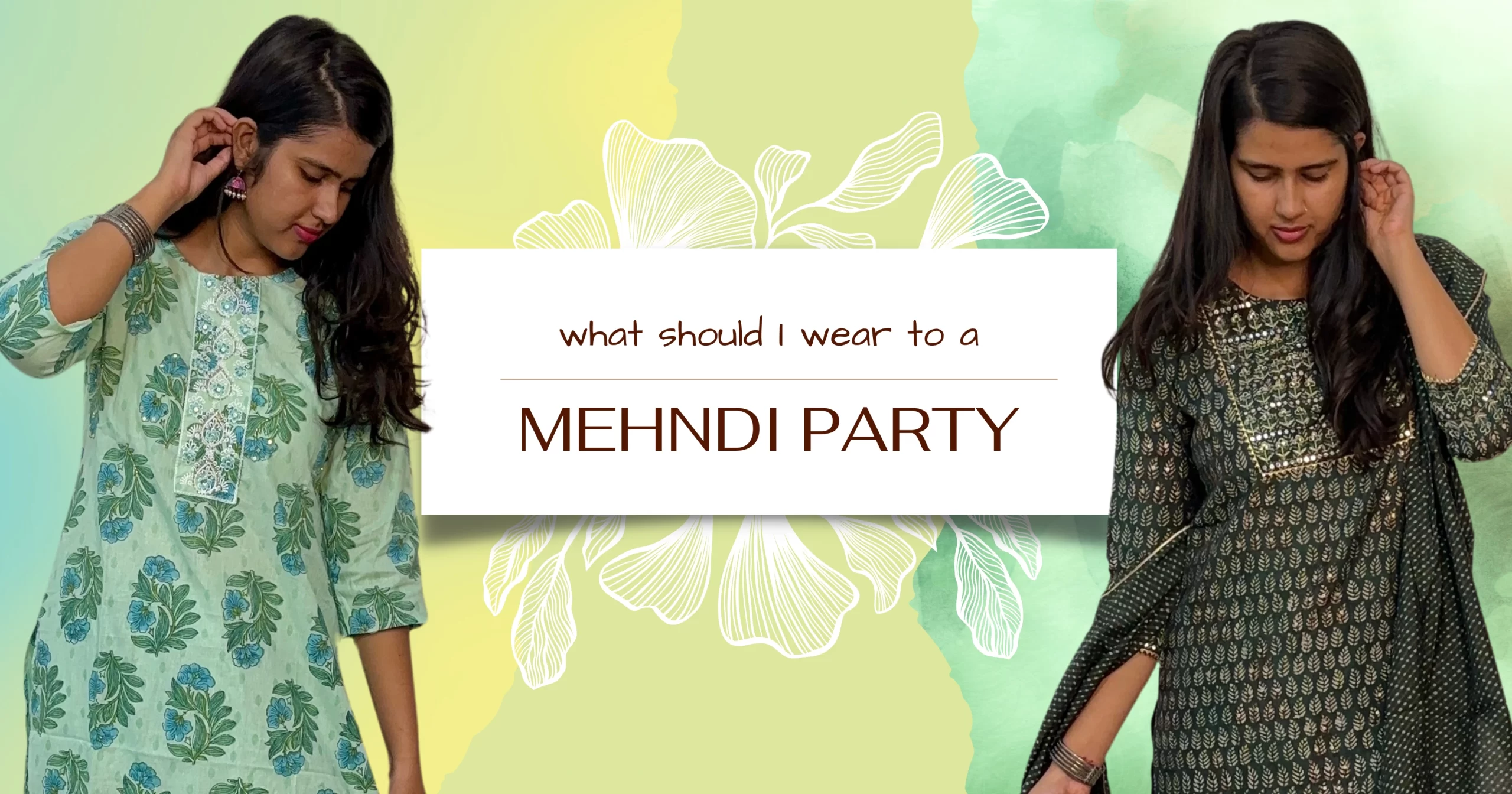 Mehndi party wear